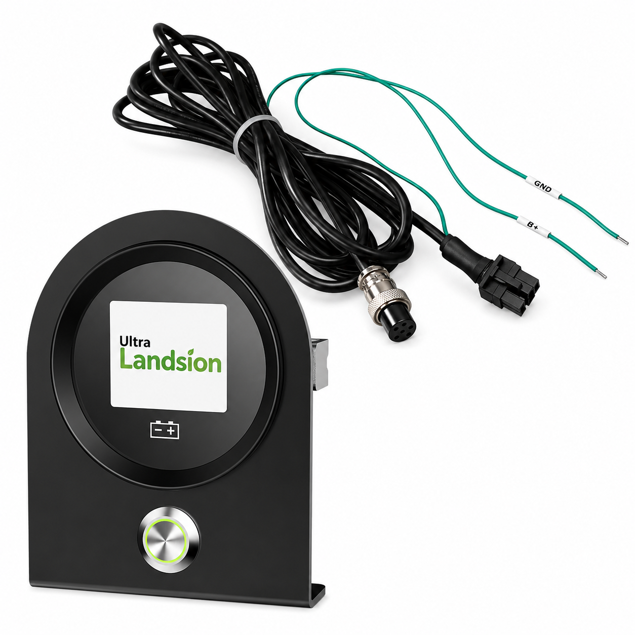 Black Ultra Landsion Device Kit Landsion Round Smart Digital Battery Meter (Cs &Amp; Cs-Plus Series) - Image 2