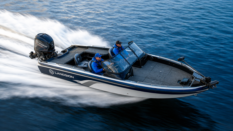 Boat With Marine &Amp; Trolling Motors